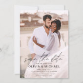 Einfache Hochzeitsfotografie für Save the Date Fot (Vorderseite)