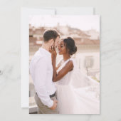 Einfache Hochzeitsfotografie für Save the Date Fot (Rückseite)