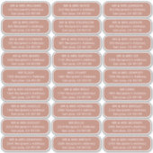 Einfache Hochzeitsgäste wenden sich an 27 Empfänge Aufkleber (Vorderseite)