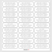 Einfache Hochzeitsgäste wenden sich an Labels 27 E (Blatt)