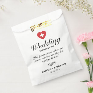 Einfache Hochzeitshangover Erholung Kit Beutel Geschenktütchen