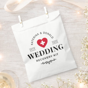 Einfache Hochzeitshangover Erholung Kit Beutel Geschenktütchen