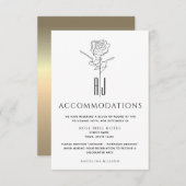 Einfache Hochzeitskarte (Vorne/Hinten)