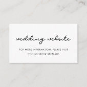 Einfache Hochzeitskarte Begleitkarte (Vorderseite)
