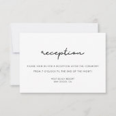 Einfache Hochzeitskarte Einladung (Vorderseite)