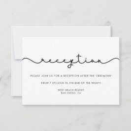 Einfache Hochzeitskarte für niedlichen Schriftart Einladung