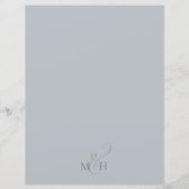 Einfache Hochzeitskarte - Minimalistische Kalligra (Rückseite)