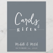 Einfache Hochzeitskarte - Minimalistische Kalligra (Vorderseite)