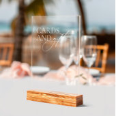 Einfache Hochzeitskarten und Geschenke Akryllische Acrylschild