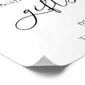 Einfache Hochzeitskarten und Geschenkzeichen Poster (Ecke)
