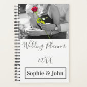 Einfache Hochzeitsplanerin für moderne Fotos Planer (Vorderseite)