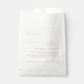 Einfache Hochzeitsraten | Blush Pink Wedding Fun F Geschenktütchen (Vorderseite)