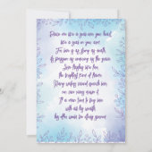 Einfache Hochzeitsreise in Wasserfarbe Einladung (Rückseite)