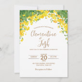 Einfache Hochzeitsreise in Wasserfarbe Einladung (Vorderseite)