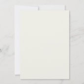 Einfache Hochzeitsskriptkalligrafie Dankeskarte (Rückseite)