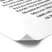 Einfache Hochzeitsstift Poster (Ecke)