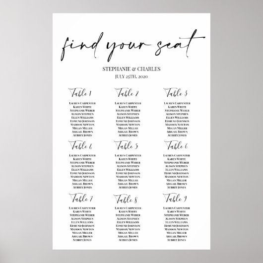 Einfache Hochzeitsstift Poster (Vorne)