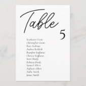 Einfache Hochzeitstichtafelkarten Einladung (Vorderseite)