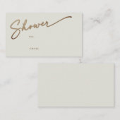 Einfache Hochzeitstiftmarke für ein Brautparty Visitenkarte (Vorne/Hinten)