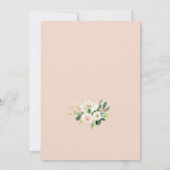 Einfache Hochzeitstiftung Einladung (Rückseite)