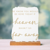 Einfache Hochzeitstisch Acrylschild (Neutral)