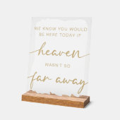 Einfache Hochzeitstisch Acrylschild (Winkel)