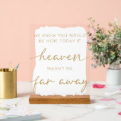 Einfache Hochzeitstisch Acrylschild (Hochzeit)