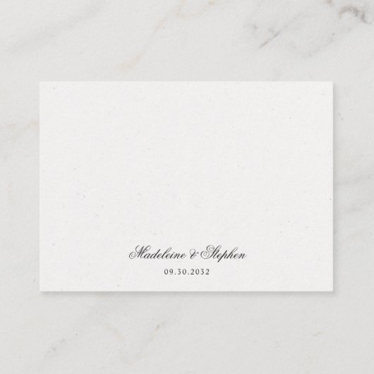 Einfache Hochzeitswebsite UAWG QR Code Begleitkarte (Rückseite)