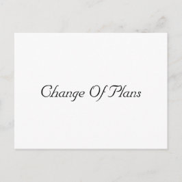 Einfache Hochzeitverlängerung Ankündigungspostkarte