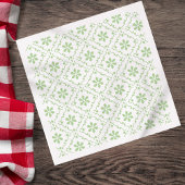 Einfache Holiday Snowflake Muster Klasse Serviette