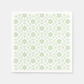 Einfache Holiday Snowflake Muster Klasse Serviette (Vorderseite)