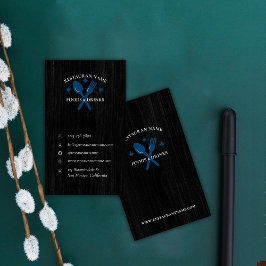 Einfache Holz Texturierte Restaurant Logo rustikal Visitenkarte