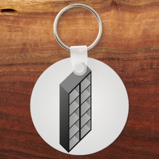 Einfache Holzablage Schlüsselanhänger (Vorderseite)