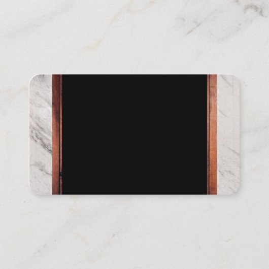 Einfache Holzverkleidung Visitenkarte (Rückseite)