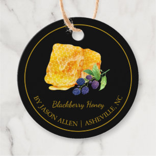 Einfache Honeycomb-BlackBerry mit Honey Hang Tag Geschenkanhänger