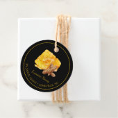 Einfache Honeycomb Turmeric Infused Honey Hang Tag Geschenkanhänger (Beispiel)