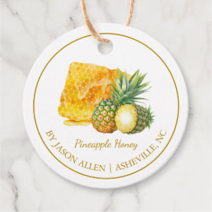 Einfache Honigwabe Ananas Honig Hang Tag Geschenkanhänger
