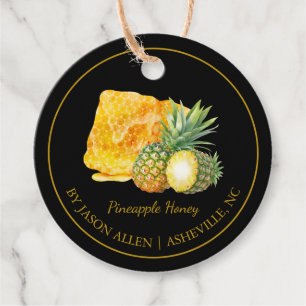 Einfache Honigwabe Ananas Honig Hang Tag Geschenkanhänger