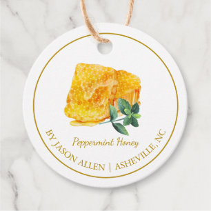Einfache Honigwabe Peppermint Honey Hang Tag Geschenkanhänger