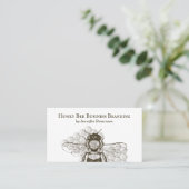 Einfache Honigwabe Retro Apiary Visitenkarte (Stehend Vorderseite)