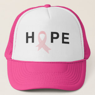 Einfache Hope Breast Cancer Awareness  Hut Truckerkappe