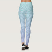 Einfache horizontale Streifen - Cool blaue Linie Leggings (Rückseite)