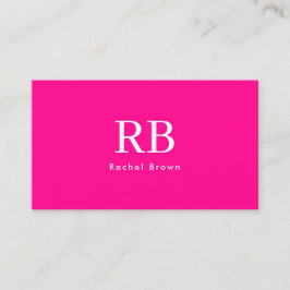 Einfache Hot Roink QR-Code Visitenkarte