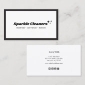 Einfache Housekeeping-Service-Sterne Visitenkarte (Vorne/Hinten)