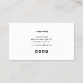 Einfache Housekeeping-Service-Sterne Visitenkarte (Rückseite)