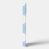 Einfache Hübsch Classic Blue Gingham Gold Monogram Case-Mate iPhone Hülle (Rückseite / Rechts)