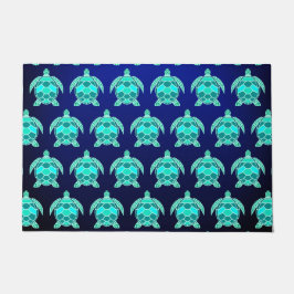 Einfache Hübsche Blaue türkisfarbene aquamarine Me Fußmatte