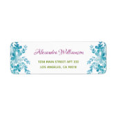 Einfache Hübsche blaurosa grüne Girlanalrückgabe (Vorne)