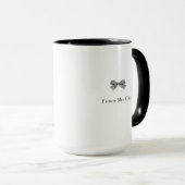 Einfache Hübsche Bow Future Frau Brautparty Gift Tasse (VorderseiteRechts)
