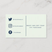 Einfache hübsche Pflanze, Gartentreuekarte Treuekarte (Rückseite)